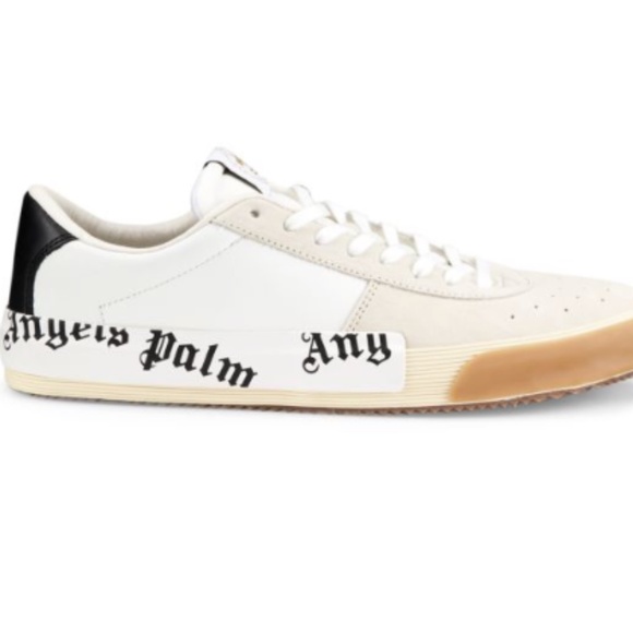 Palm Angels Lace-Up Leather & Cotton Men\'s Sneakers size EU 44 (11) main image 4